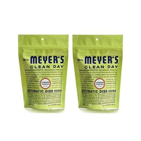 MRS. MEYERS CLEAN DAY Automatic Dishwasher Packs - Lemon Verbena - Pack of 6 - 12.7 oz 409755